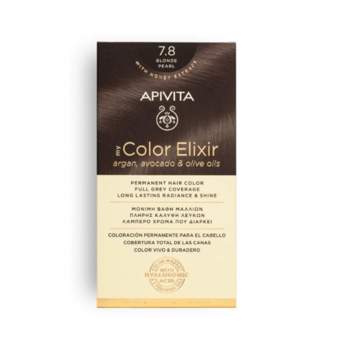 Apivita Hair Color Kit  Ξανθό Περλέ 7.8