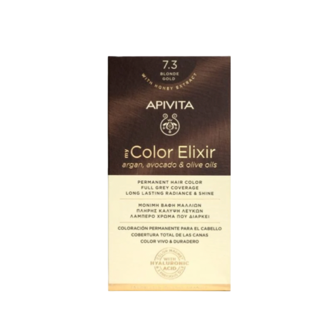Apivita Hair Color Kit  Ξανθό Μελί 7.3