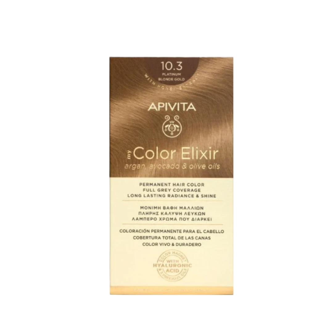 Apivita Hair Color Kit Κατάξανθο Μελί 10.3