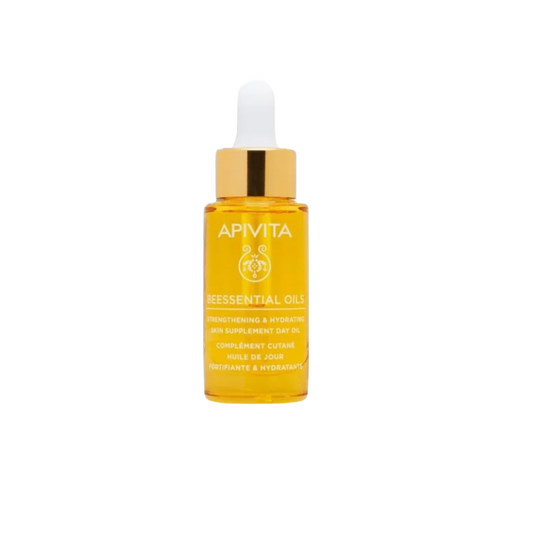 Apivita Beessential Oils Strengthening & Hydrating Skin Supplement Day Oil, 15ml