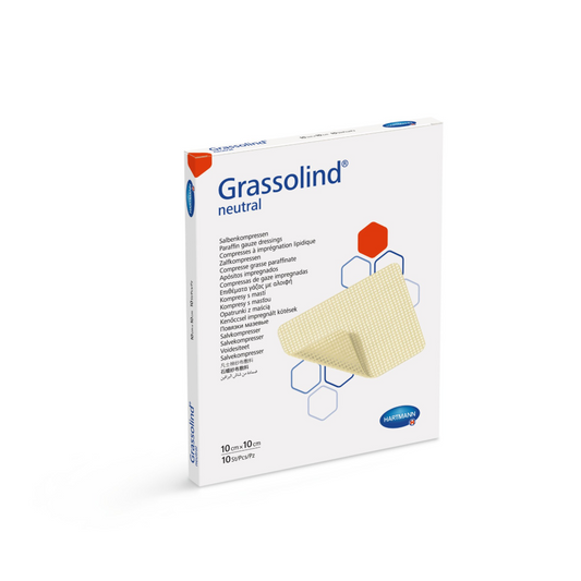Grassolind Αποστειρωμένο επίθεμα με αλοιφή, 10x10cm 10τμχ