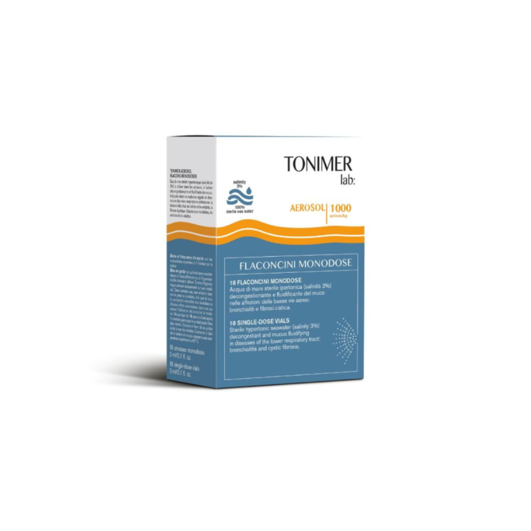 Tonimer Lab Hypertonic Aerosol, 18 αμπούλες
