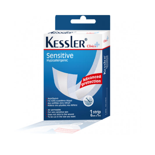 Kessler Sensitive Hypoallergenic, 1 ταινία 6cm x 1m