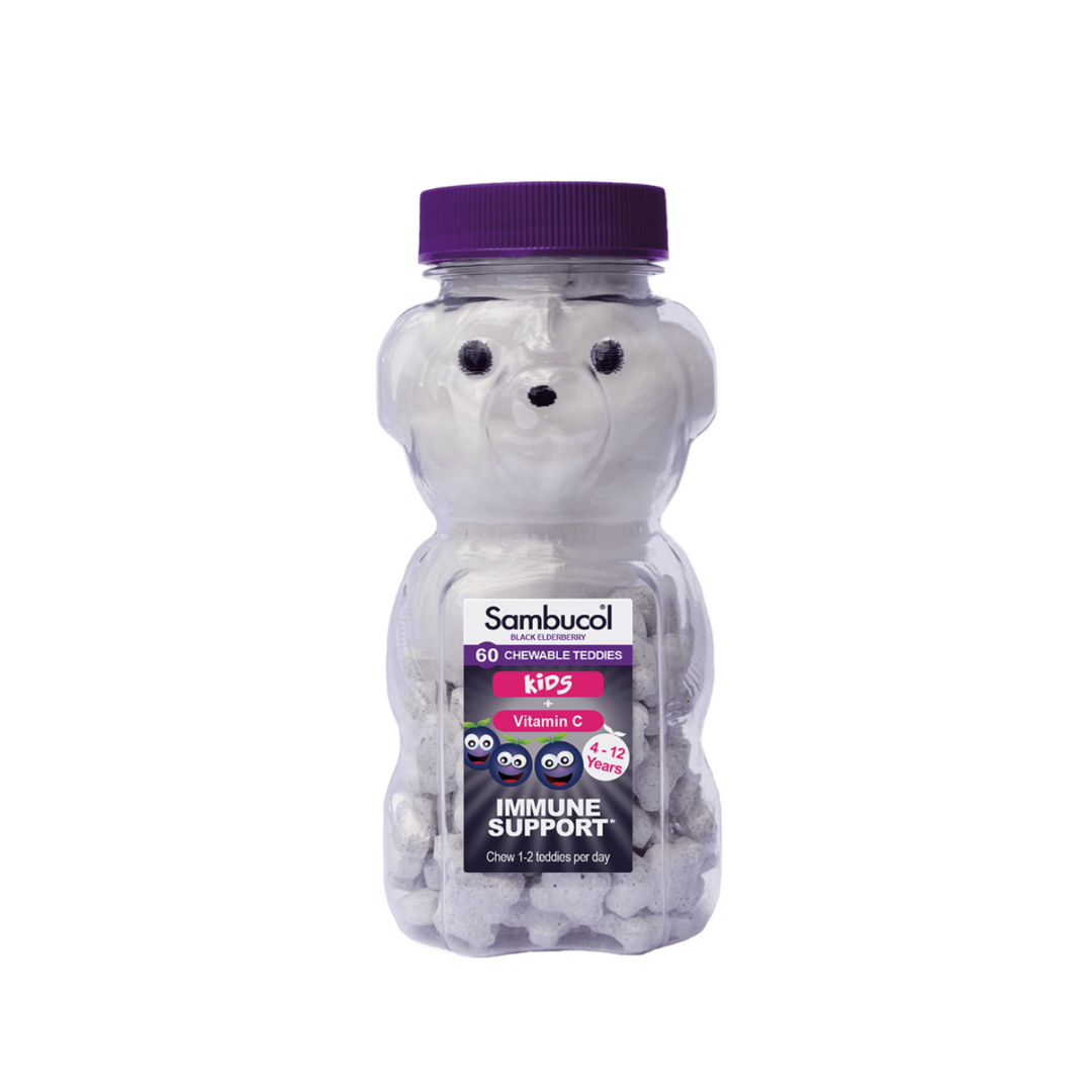 Sambucol Black Elderberry for Kids, 60 Μασώμενα αρκουδάκια